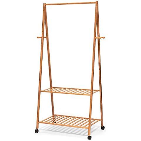 Perchero con zapatero de bambú Hapilife Cover