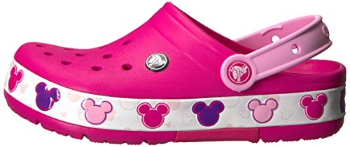 Sandália Crocs Lights Mickey Kids, Criança Unissex, Candy Rosa, 34