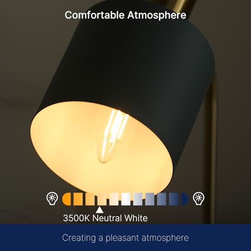 Image of FLSNT 100W Equivalent LED Candelabra Bulbs, 800LM Dimmable B11 E12 LED Chandelier Light Bulbs, 5.5W, 3500K Netural White, 24 Pack