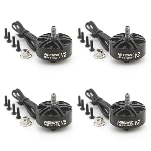 NEEBRC 4PCS 2807 2806.5 Brushless Motor 1300KV RC Electric Motors 6S Drone Motor for APEX Mark4 Mark5 XL5 7/8/10inch FPV Drone Frame Racing Quadcopter
