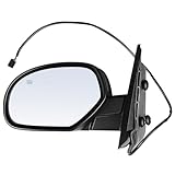 ECCPP Side View Mirror Replacement Fit for 2007-2013 Chevy Avalanche 1500 2008-2013 GMC Sierra 1500 Black Power Heated Driver Side Mirror