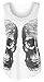 Womens Double Aztec Skull Vest Top (Mtc) (8/10 (uk 12/14), White)
