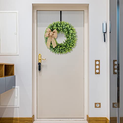 Kuimen Interchangeable Seasonal Wreath Artificial Boxwood Wreath For Front Door 22" Green Wreaths Sping Summer Years Wall Window Door Weddind Home Farmhouse Decoration #TOP5