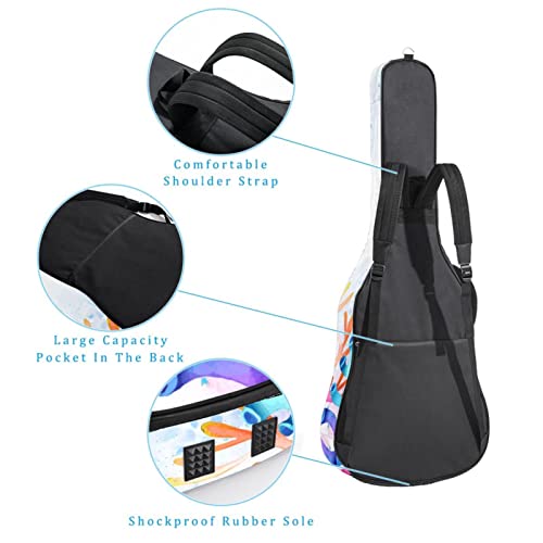 Étui de protection rembourré pour guitare classique et acoustique Motif panda dessiné à la main, Multicolore 09, 42.9×16… - Les Beatles, Paul McCartney, John Lennon, RIngo Starr, George Harrison Étui de protection rembourré pour guitare classique et acoustique Motif panda dessiné à la main, Multicolore 09, 42.9x16… – Image 4