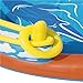 YWZDQ Inflatable Above Ground Pool Volcano Paradise Spray Family Slide Rectangular Red PVC Pool for All Ages with Air Pump