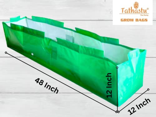 Image of Tathastu The Purity 48 inch X 12 inch X 12 inch | Pack 2 Without Pvc Pipe Organics Terrace Home Circular 100% Uv Treated Grow Bags (Plant Bags), Thick & Durable For Vegetable Fruits And Flower Plants
