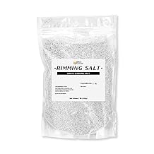 Brew Glitter - Plain Rimming Salt 1LB, 1x Bag Cocktail Garnish for Mixed Drinks and Beverages