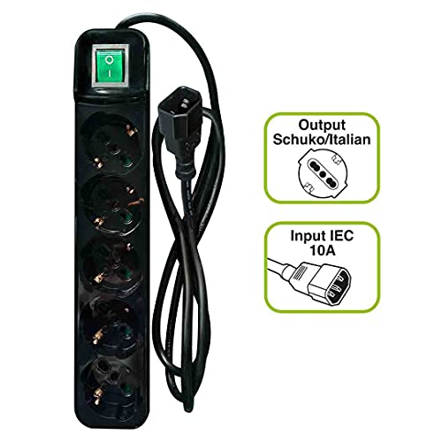 Onduleur 8 sorties IEC Tecnoware EXA Plus 1000 avec multiprise de sécurité