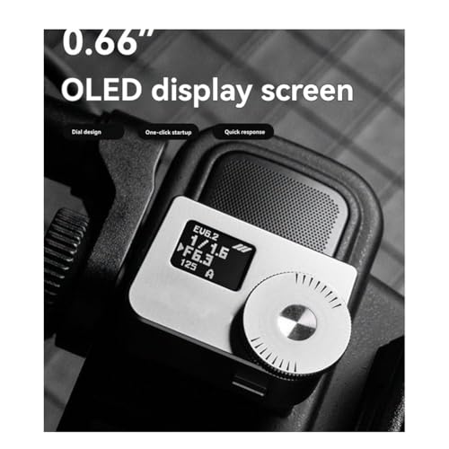 Hipzeepo Fotómetro de Cámara AH-M1 con Pantalla OLED. Medición en Tiempo Real para Fotografía. Herramienta de Medición de Luz Fotográfica A - imagen 5