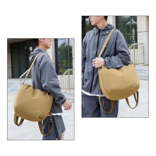 Durable Canvas Backpack for Women, Vintage Adjustable Shoulder Straps, Multi-Purpose Rucksack for Travel Hiking Daily Use (Khaki)2