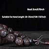 Bodhi-Perlenarmband, Natürliches Holzperlenarmband, tibetisch-buddhistisches Meditations-Mala-Gebet, 2 cm, Palisanderperlen, for Männer und Frauen, elastischer Schmuck, Jahrestag, Geburtstag, Zubehör #5