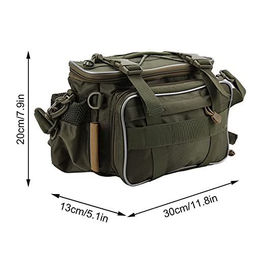 SALALIS Multi-Funktionstasche für Angelgeräte,Angel-Schulter-Hüfttaschen mit Mehreren Taschen,Angeltasche zur… – Bild 8