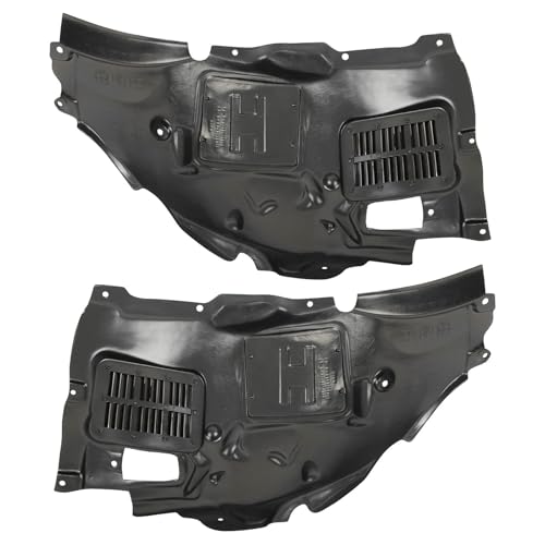 Image of TRQ Front Driver & Passenger Side Forward Inner Fender Liner Set Compatible with 2014-2016 BMW 328i 2013-2016 320i 2014-2015 328xi 328dx 335i with M Sport Package