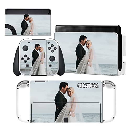 Custom Vinyl Skin Sticker Decal Cover for Nintendo Switch OLED Console & Joycon & Dock with Your Own Personalized Photos or Game Screenshots