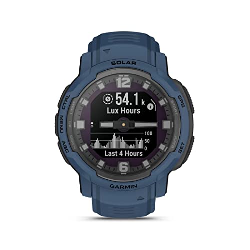 Garmin Instinct Crossover Solar Tidal Blue montre connectée étanche - 2