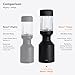 Beast Mega 1200 Plus | Premium Countertop Blender | Smoothies, Shakes, Sauces, Dips, Soups | Blends Ice and Frozen Fruit | XL Vessel | With Extra Vessels, Straw System | 1200W | (Sage, 120V)