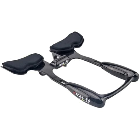 RXL SL Carbon Fiber Triathlon Bicycle Extender 31.8mm Adjustable Triathlon TT Arm Rest Handlebar Aerobars 240-255mm 3K Glossy Carbon Aero Bars Black Bar Ends Aero TT Bar Cover