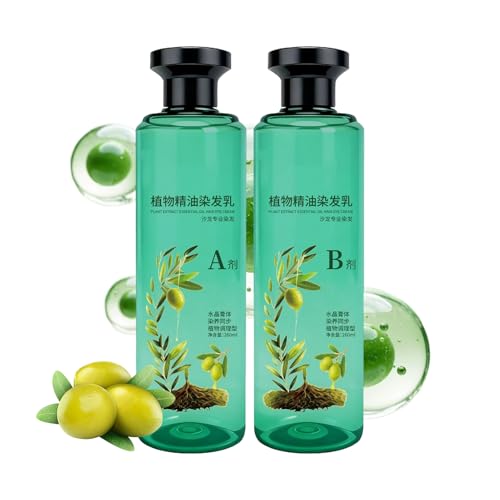 Teinture Capillaire Pour Femmes,Crème à l'Huile Végétale 260ml Résistance Longue Durée - Lot de 2 Teintures pour Cheveux Femmes | Couverture Cheveux Blancs-Gris Adultes Seniors Coiffeurs