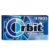 ORBIT Gum Peppermint Sugar Free Chewing Gum, Single Pack, 14 Piece