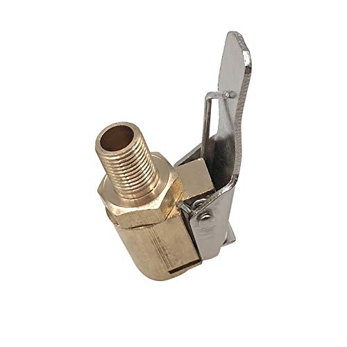 Válvula infladora de pneu 8 mm mandril de ar de fluxo aberto com conector de bloqueio e braçadeira d