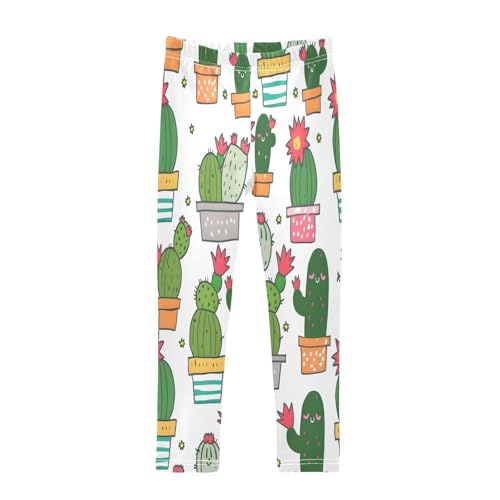 Bolaz Toddler Girls Leggings Printed Yoga Pants Leggings Cute Cactus for Kids