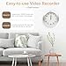 Nanny Cam 1080P HD Clock Hidden Camera Motion Detection Loop Recording Small Video Camera for Office, Indoor Security Camera No WiFi Function