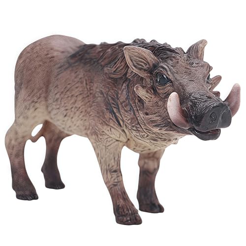 Gemini&Genius Warthog Animals Action Figure Toys for Kids (Wild Boar)