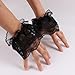 yefiuo Lace Gloves Black Kawaii Wrist Sleeve,Fashion Hand Sleeve Lace Elastic Bracelet for Halloween,Christmas,Wedding,Tea Party,Masquerade,Nightclub,Daily Cuff Decoration Ma'am Girls