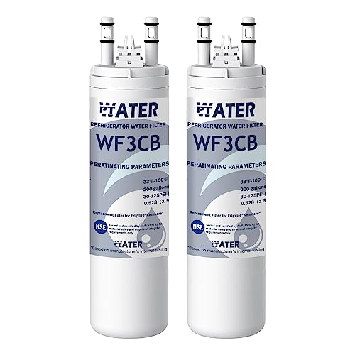 WA07-WF3CB Water Filter Compatible with PureSource-3 WF3CB French Door Suitable for Pure Source, 2PCS, White WA07-WF3CB Water Filter Compatible with PureSource-3 WF3CB French Door Suitable for Pure Source, 2PCS, White