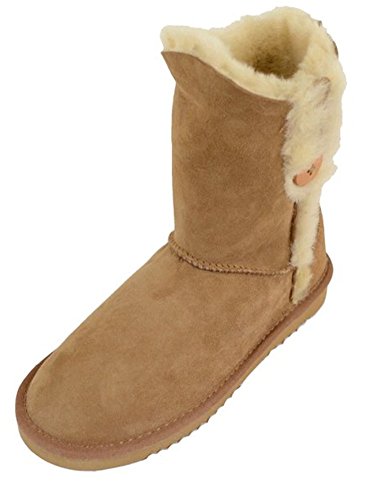 Bottes de luxe en peau de mouton britannique - Marron - Marron - châtaigne, 40 EU Cover