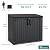 YITAHOME Light Gray Resin Tool Shed, 36 Cu Ft Waterproof Outdoor Horizontal Storage, Weather-Resistant Utility Shed with Air Vent for Trash and Lockable Doors, Garden Tools