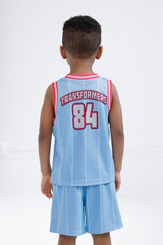 Image of Transformers Athletic Mesh Jersey Tank Top and Basketball Shorts Outfit Set Toddler to Big Kid Sizes (2T - 10-12)