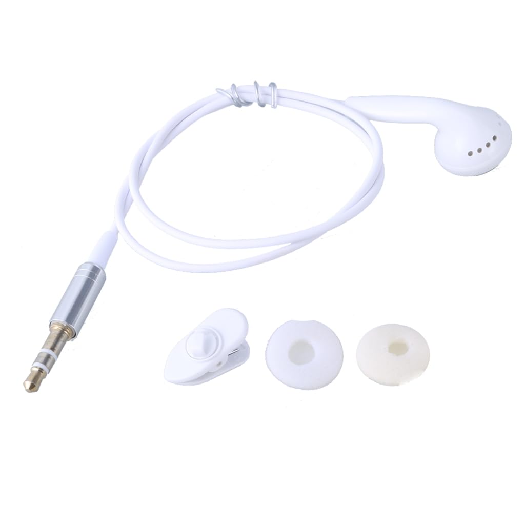 Tsophreniq 3.5mm in Ear Single-Side Earphones Earbud Corded Headsets Headphone Single Side for MP3 MP4 Mobile Phones