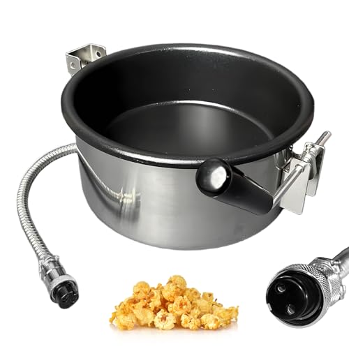 Accesorios Máquinas de Palomitas Maíz Hot Air, Olla Palomitas de Maíz De 230g Accesorios para Aire Caliente Palomitero iezas Eléctricas de Manivela Máquina de Palomitera, 2 holes-15mm