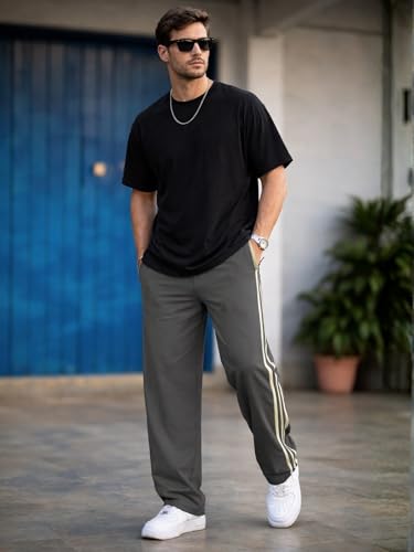 Image of Maniac Mens Colorblock Biscuit and Brown Color Baggy Fit Pant