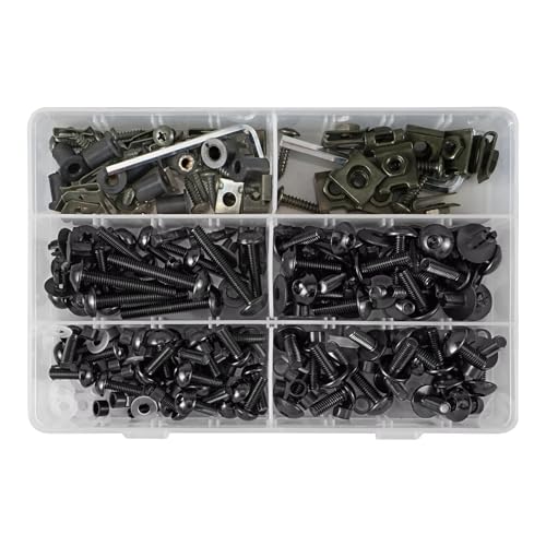 ���g�{���g�L�b�g Compatible With Yamaha For YZF-R1 For FJ1200 FZR1000 FZR600R TZ250 TZ350 YSR50 253�� �A���~���E�C���h�X�N���[���l�W �t�F�A�����O�{���g�L�b�g�Ή�(Blac