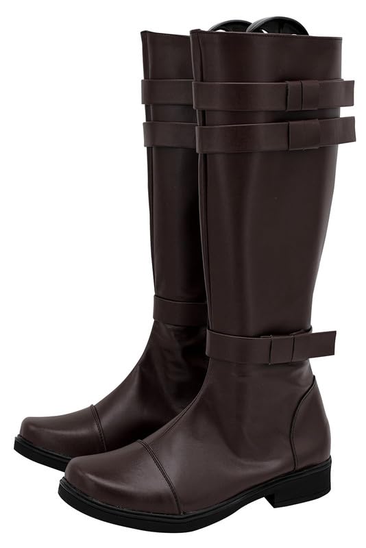 Krieger Anime Halloween Karneval Schuhe Cosplay Lange Stiefel Herren