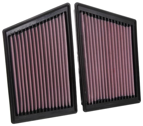 Image of K&N Engine Air Filter: Increase Power & Acceleration, Washable, Premium, Replacement Car Air Filter: Fits 2019-2020 PORSCHE 911, 33-3153