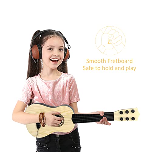Qdh JT0001 Kids Toy Guitar 6 String,17 Inch Guitar Baby Kids Cute Guitar Rhyme Developmental Musical Instrument Educational Toy thumb #5