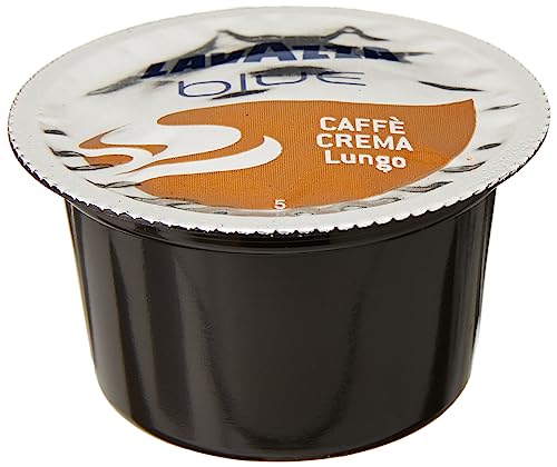 Image of Lavazza Blue Caffe Crema Lungo, Pack Of 300 Coffee Capsules, Compatible With Blue Machines, 800 Gm