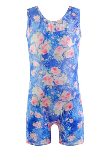 Image of EQSJIU Gymnastics Leotards for Girls Kids Rainbow Mosaic Mermaid Butterfly Stars Leopard Galaxy Tie Dye Cosmos Leopard