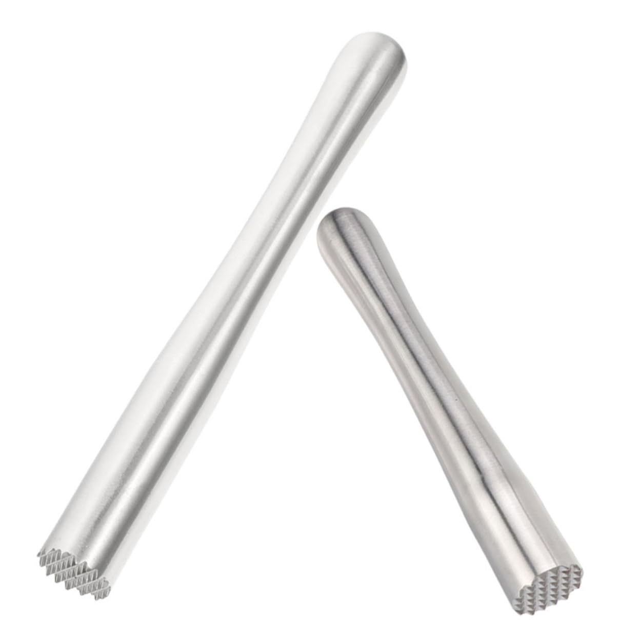 Cabilock 2pcs Stainless Steel Muddler Tool for Crushing Ice and Pressing Lemons for Mojito Mixing and Fruit Drink Preparation Comfortable Grip and Efficient Design