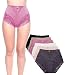 Barbra's 6 Pack Women's Light Control Full Coverage Lace Briefs Panties (2X-Large)
