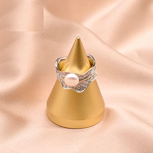 Bague feuille perle blanche d'eau douce pour sublimer vos tenues de mariage