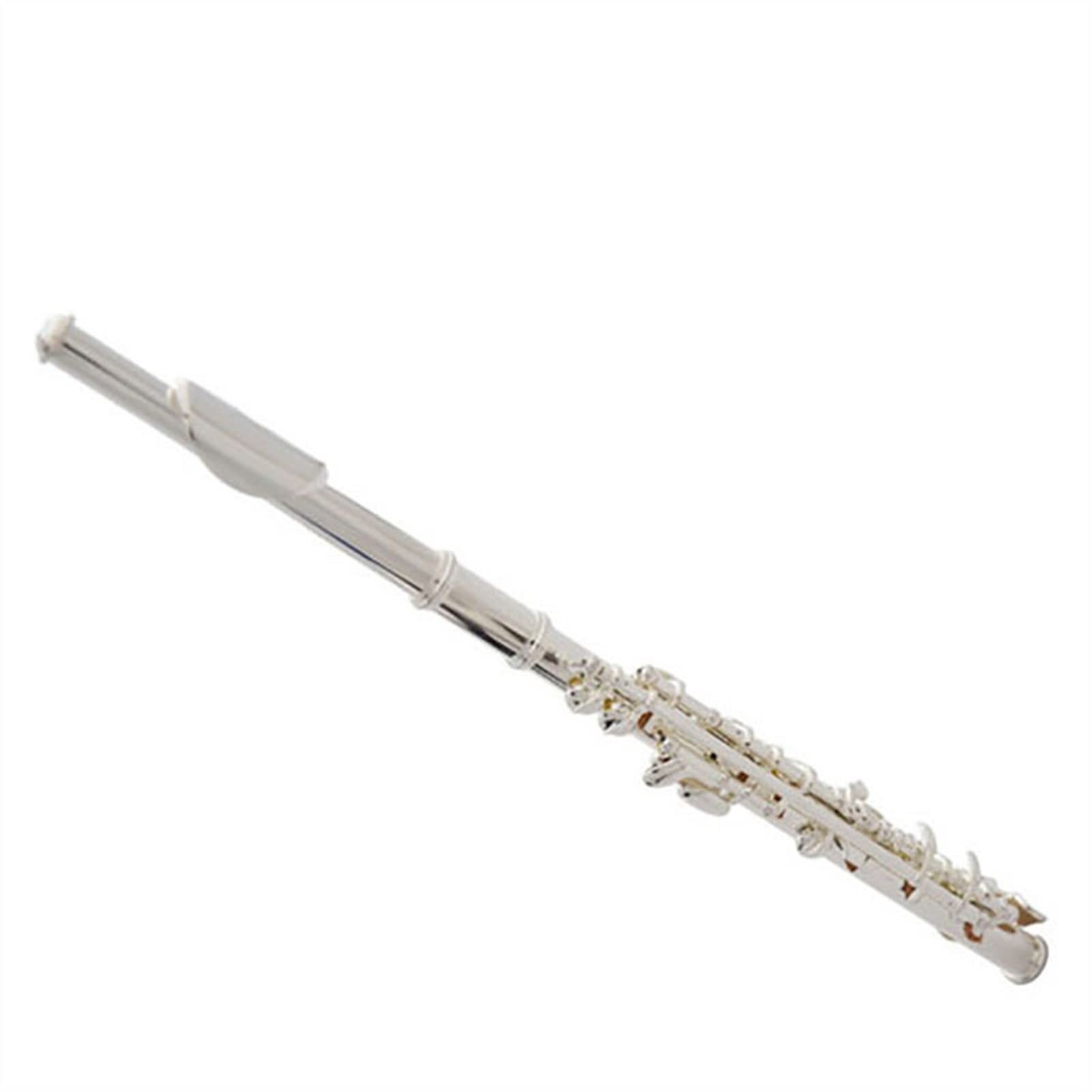 Flauto Piccolo in Do Placcato Argento con Scatola, Strumento a fiato per Studenti,