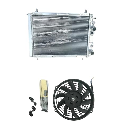 Aluminum Radiator + Fan Compatible For Lancia Delta HF Integrale