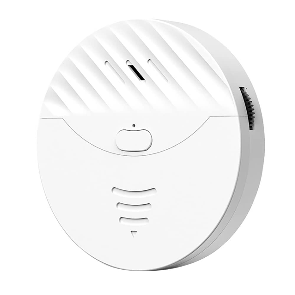 Tuya Smart WiFi Door and Window Alarm Vibration Sensor Security Protection Alert Works with, Smart Life (White)