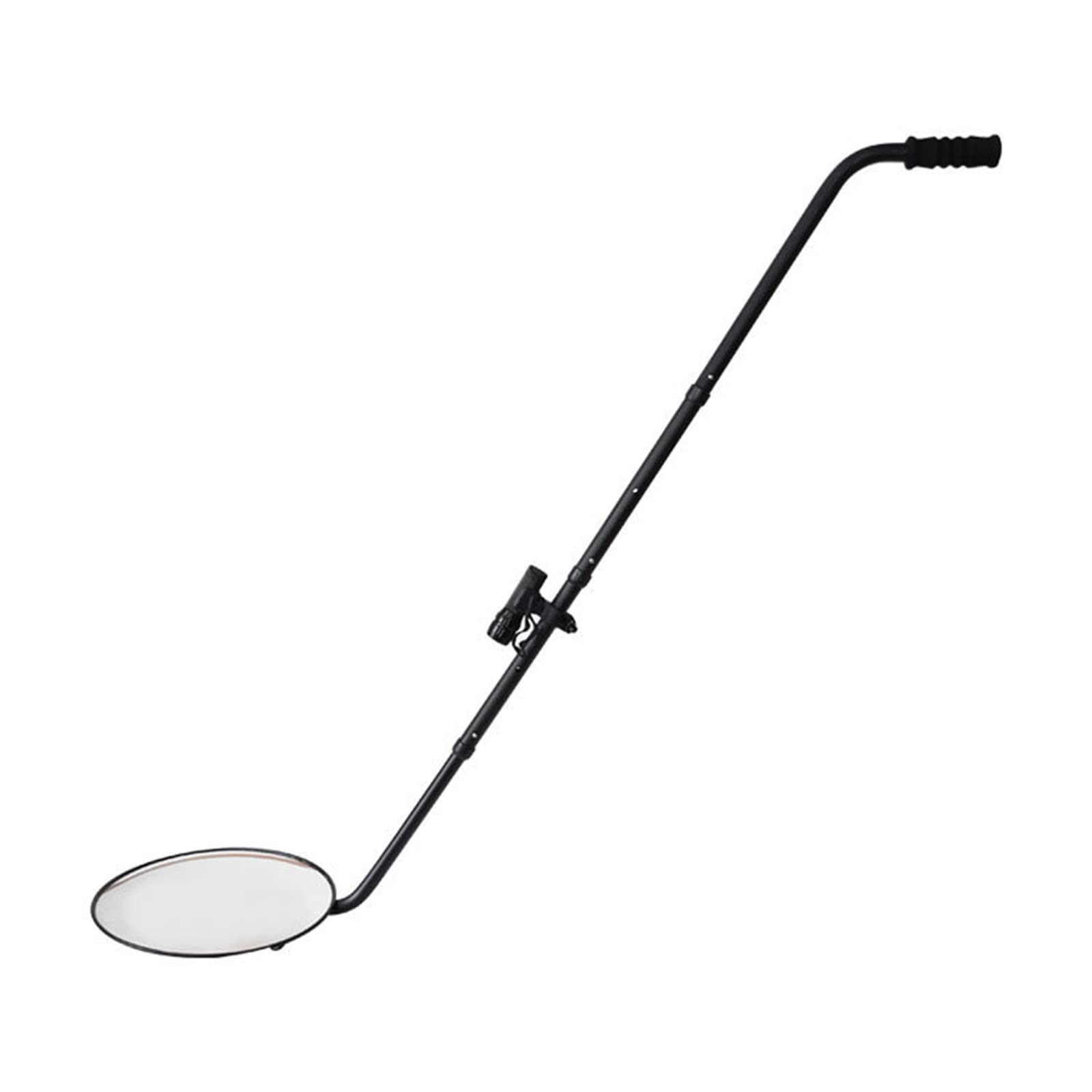 Cuidado del hogar bajo Espejo de inspección del vehículo, Espejo de Seguridad de acrílico Cuadrado del vehículo con Las Ruedas y la luz led, Espejo de inspección Extensible Ajustable,