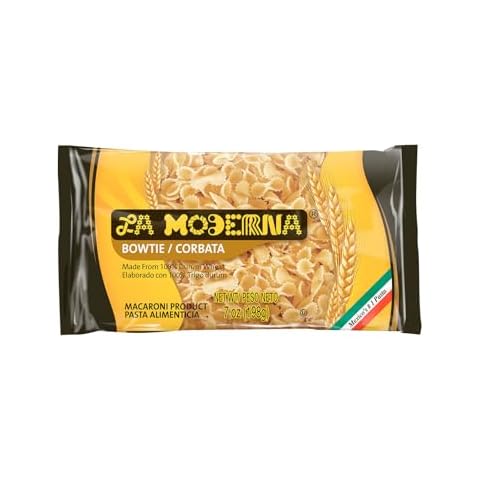 LA MODERNA, Corbata, Pasta, Hecha con Sémola de Trigo Durum, Enriquecida con Vitaminas y Hierro, 7 oz Cover