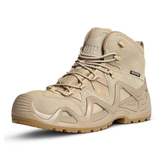 Botas de caminhada masculinas táticas, impermeáveis, duráveis e leves, 15 cm, militares e de combate, Arena, 39